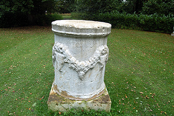 Central of a group of five Roman altars September 2011